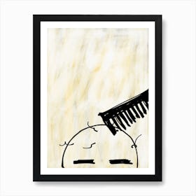 Hair Brushing Art Print