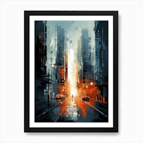 Futuristic City 3 Art Print