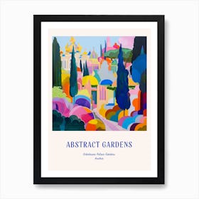 Colourful Gardens Schnbrunn Palace Gardens Austria 6 Blue Poster Art Print