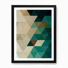 Harmonious composition of triangles 1 Art Print