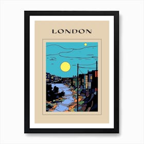 Minimal Design Style Of London, United Kingdom 2 Poster Art Print