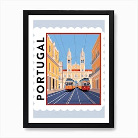 Portugal 1 Travel Stamp Poster Art Print