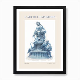 Neptune Vintage Poster Art Print