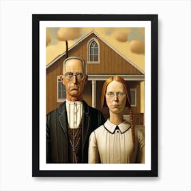 American Gothic Study Art Print