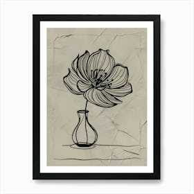 Flower In A Vase Art Print