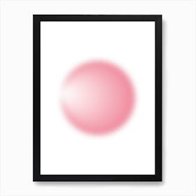 Pink Sphere Art Print