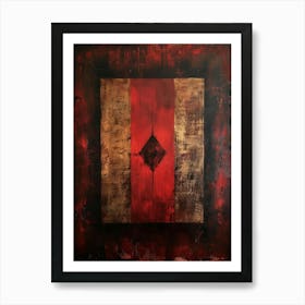 Red Diamond Art Print