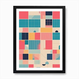 Abstract Geometric Pattern 2 Art Print