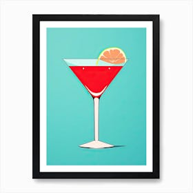 Mid Century Modern Daiquiri Floral Infusion Cocktail 1 Art Print