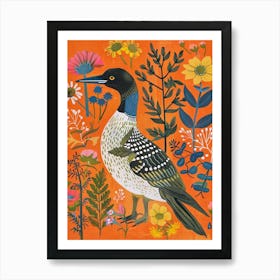 Spring Birds Common Loon 2 Art Print