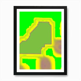 Heat Map Of A City Art Print