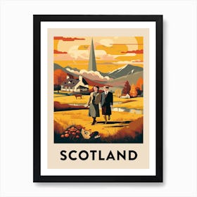 Vintage Travel Poster Scotland 2 Art Print