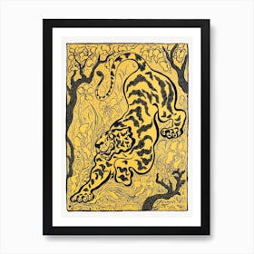 Tiger In The Jungle, Paul Ranson Art Print