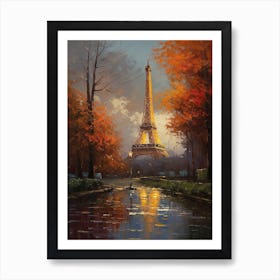 Eiffel Tower Paris France Dominic Davison Style 16 Art Print