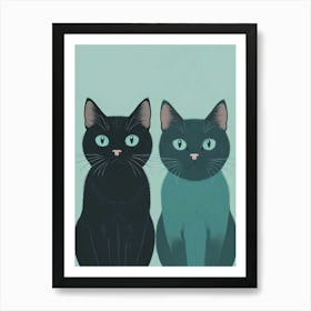 Two Cats Arts Prints (5) Art Print