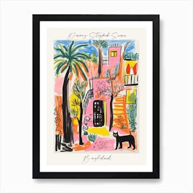 Poster Of Baghdad, Dreamy Storybook Illustration 2 Art Print