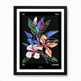 No Rain No Flowers Poster Periwinkle 4 Art Print