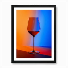 Wine Glass On A Table Art Print