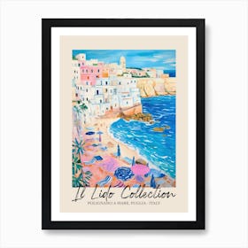 Polignano A Mare, Puglia   Italy Il Lido Collection Beach Club Poster 4 Art Print