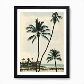 Ocean Beach San Diego California Vintage Art Print