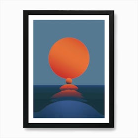 Sunset Over The Ocean 42 Art Print