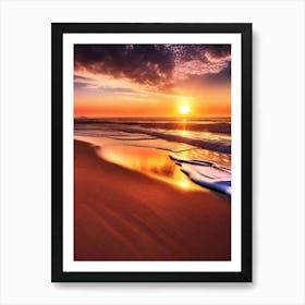 Sunset On The Beach 954 Art Print