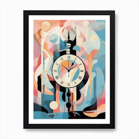 Time Abstract Geometric Illustration 1 Art Print