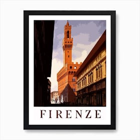 Florence Monuments, Italy Art Print
