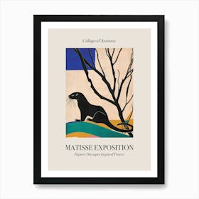 Otter 4 Matisse Inspired Exposition Animals Poster Art Print