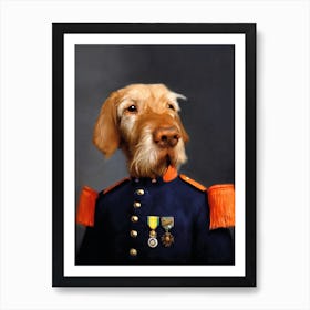 Officer Pastis Pet Portraits Art Print