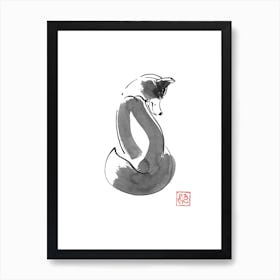 Fox Simple Art Print