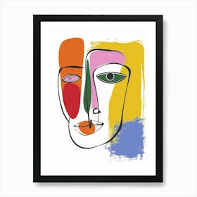 Face Of A Woman 22 Art Print