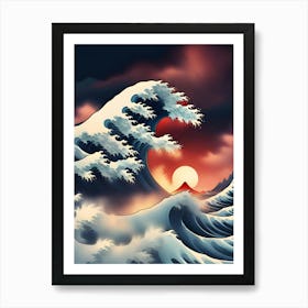 Great Wave Off Kanagawa 4 Art Print