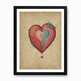 Heart Of Love 16 Art Print