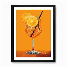 Orange Drink 29 Art Print