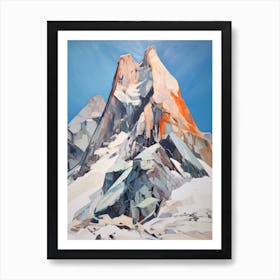 Zugspitze Germany 1 Mountain Painting Art Print