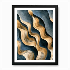 Abstract Of Waves Art Print