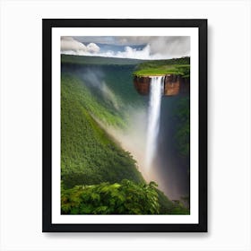 Kaieteur Falls Of The North, Guyana Realistic Photograph (3) Art Print