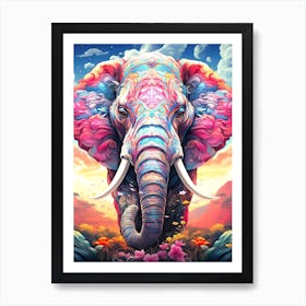 Elephant Painting 1 Art Print