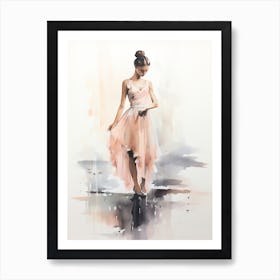 Ballerina Watercolor Art Print