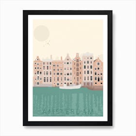 Amsterdam Poster für Wohnzimmer - Minimalistisch