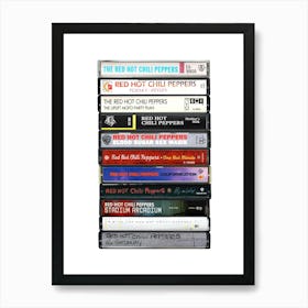 Red Hot Chili Peppers - Collected Albums - Cassette Print Art Print