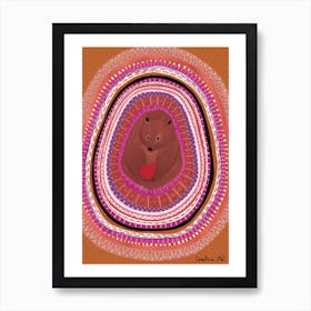 Teddy love Art Print