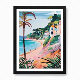 Blackpool Sands, Devon, Matisse And Rousseau Style 3 Art Print