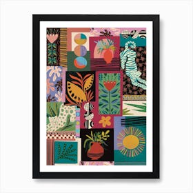 Patchwork Of Pattern  Art Print