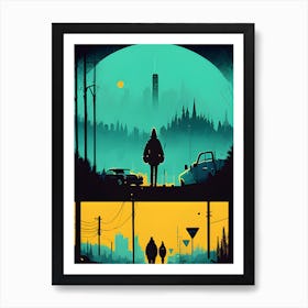 Night In The City 1 Art Print