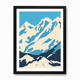 Kicking Horse 2, Canada Midcentury Vintage Skiing Poster Art Print