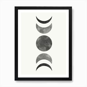 Phases Of The Moon Art Print