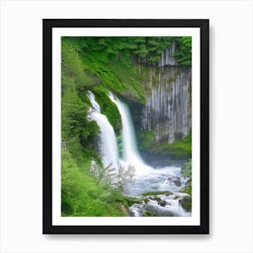 Cascade Du Rouget, France Realistic Photograph (2) Art Print