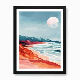 Sand And Sea Canvas Print Art Print